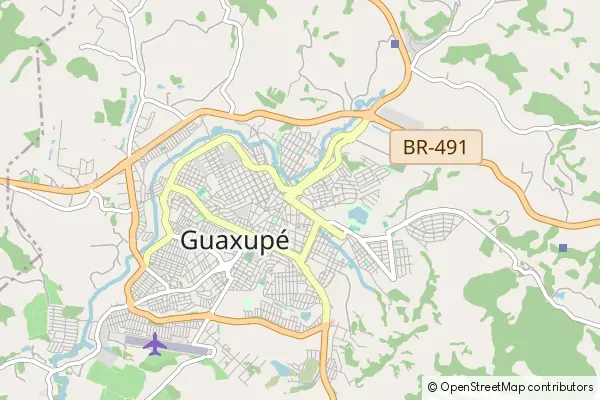 Karte Guaxupé