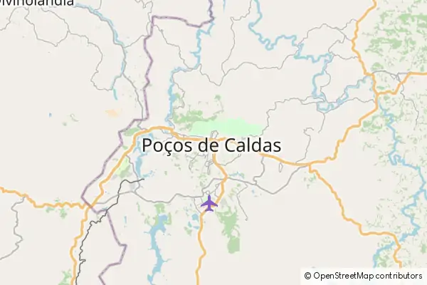 Karte Poços de Caldas