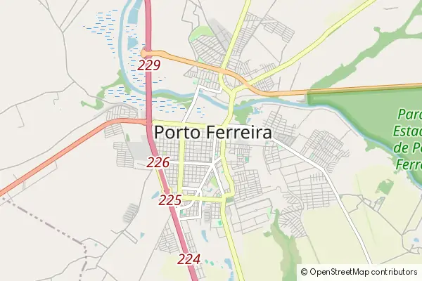 Karte Porto Ferreira