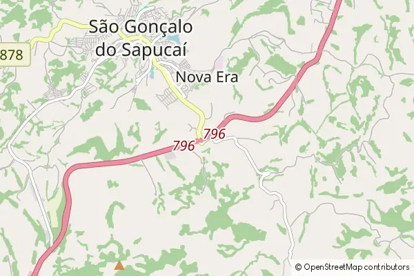 Karte São Gonçalo do Sapucaí