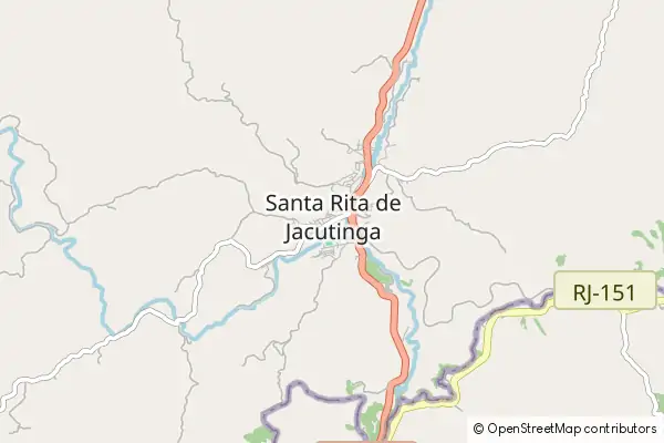 Karte Santa Rita de Jacutinga