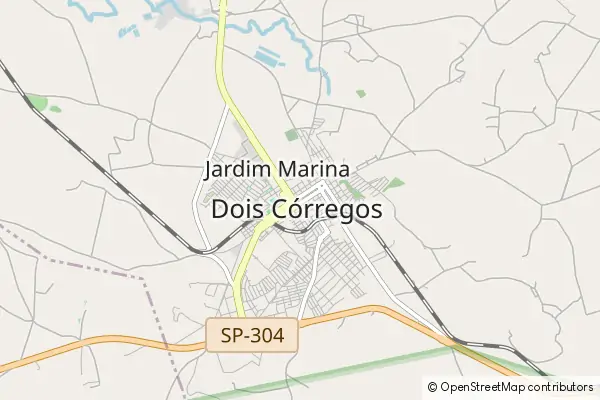 Karte Dois Córregos