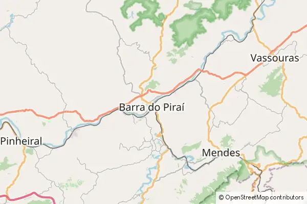 Karte Barra do Piraí