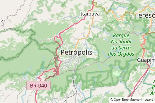 Karte Petrópolis