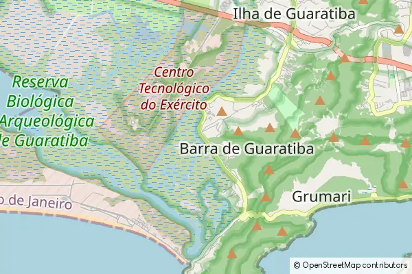 Karte Barra de Guaratiba