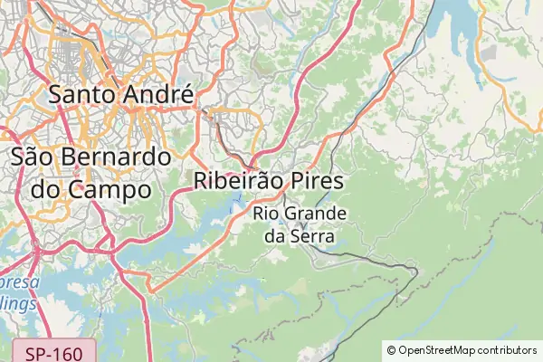 Karte Ribeirão Pires