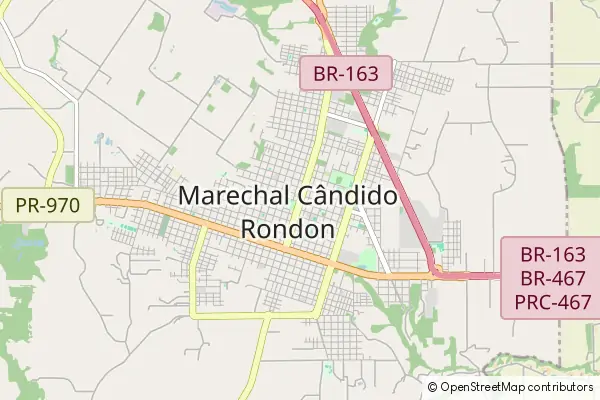Karte Marechal Cândido Rondon