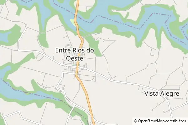 Karte Entre Rios do Oeste