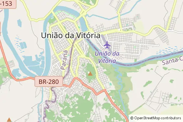 Karte Porto União