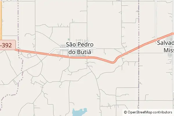 Karte São Pedro do Butiá