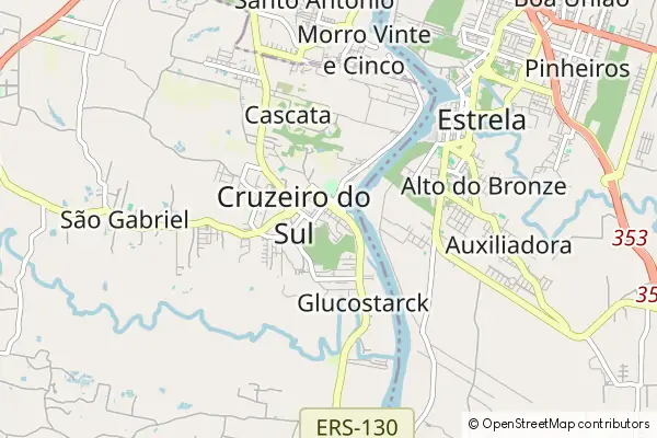 Karte Cruzeiro do Sul