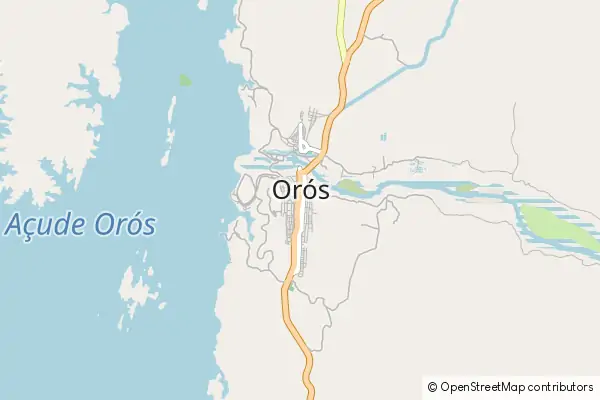 Karte Orós