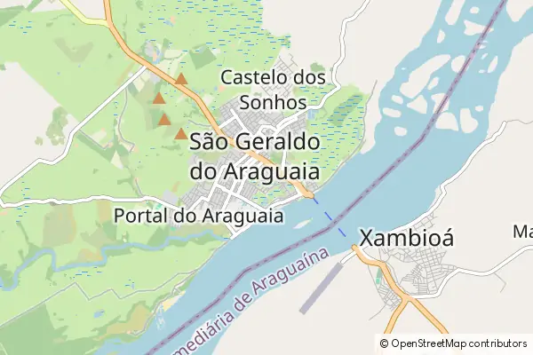 Karte São Geraldo do Araguaia