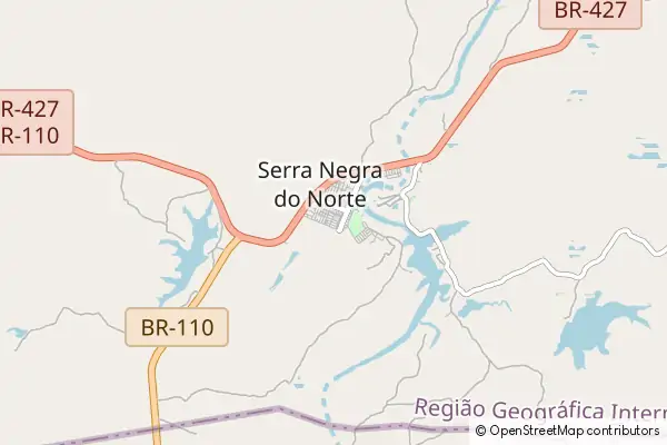 Karte Serra Negra do Norte