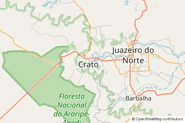 Karte Crato