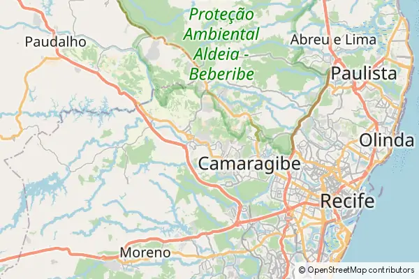 Karte São Lourenço da Mata