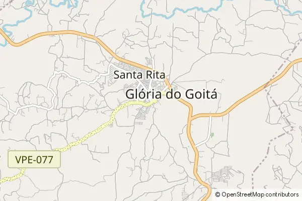 Karte Glória do Goitá