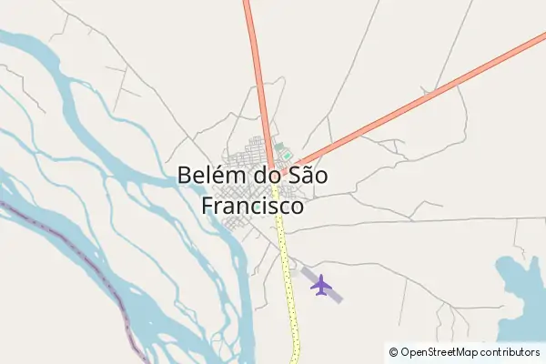 Karte Belém de São Francisco