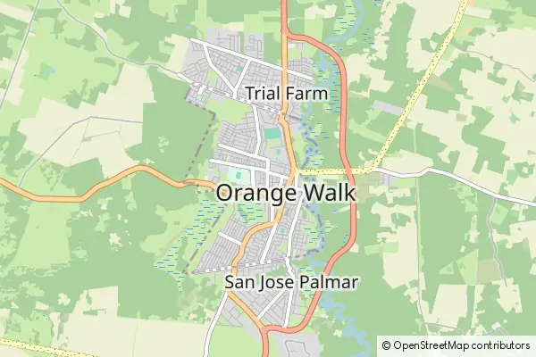 Karte Orange Walk