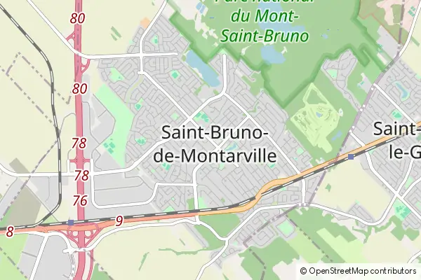 Karte Saint-Bruno-de-Montarville
