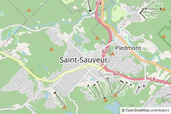 Karte Saint Sauveur des Monts