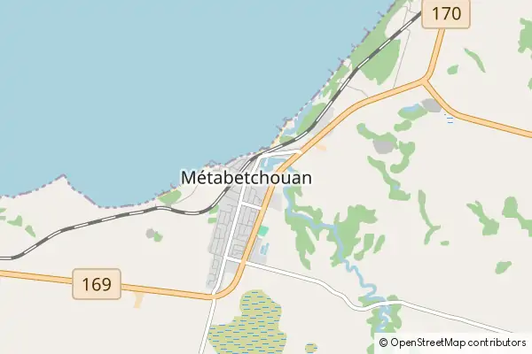 Karte Metabetchouan-Lac-a-la-Croix