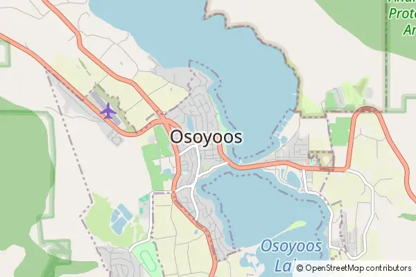 Karte Osoyoos