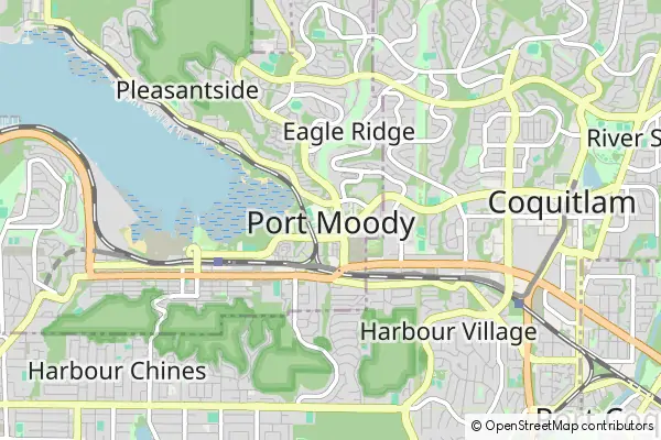 Karte Port Moody