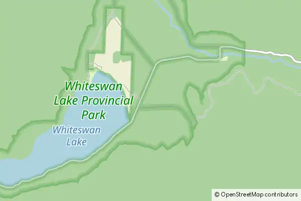 Karte Whiteswan Lake Provincial Park