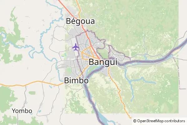 Karte Bangui