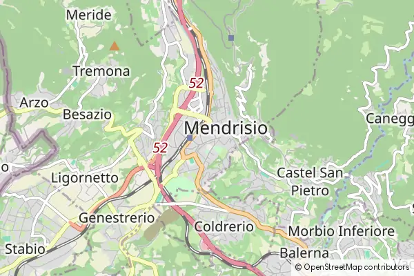 Karte Mendrisio