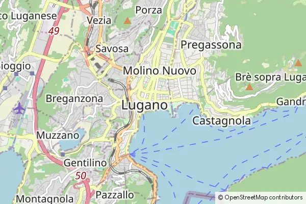 Karte Lugano