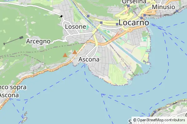 Karte Ascona