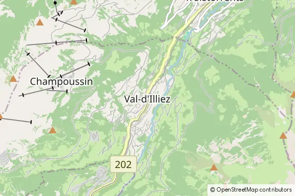 Karte Val d'Illiez