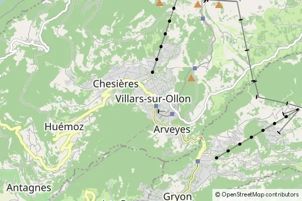 Karte Villars-sur-Ollon