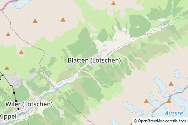 Karte Blatten (Lötschen)