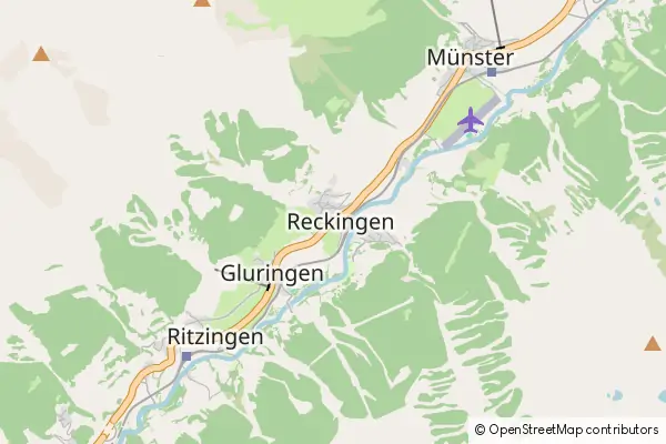 Karte Reckingen-Gluringen