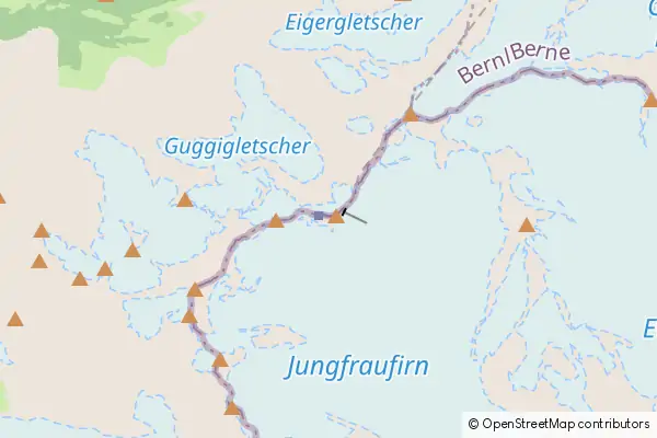 Karte Jungfraujoch