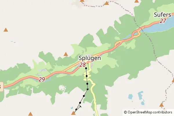 Karte Splügen