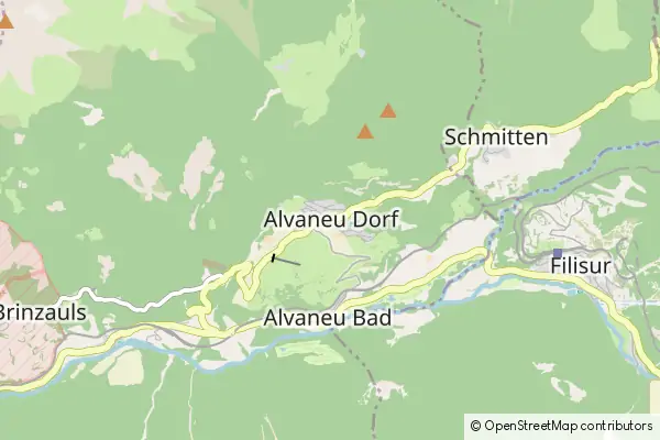 Karte Alvaneu Dorf