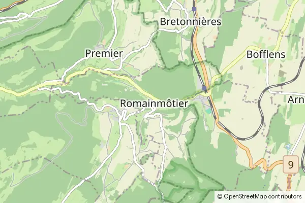 Karte Romainmôtier