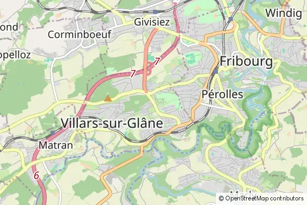 Karte Villars-sur-Glâne