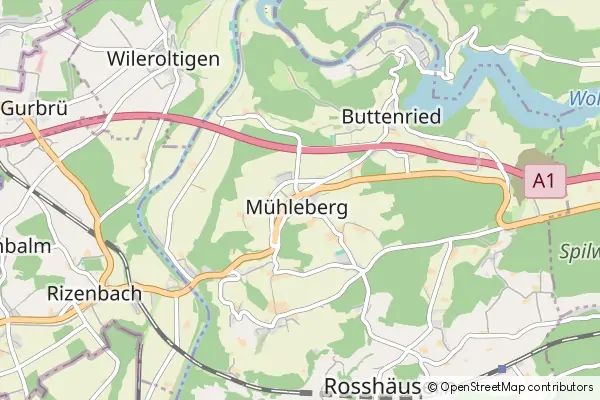 Karte Mühleberg