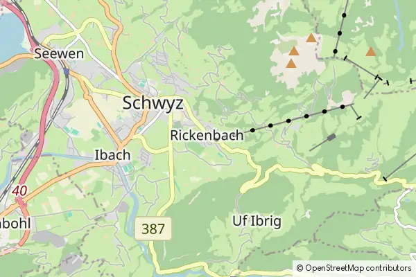 Karte Rickenbach SZ