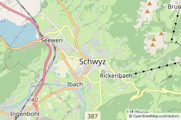 Karte Schwyz