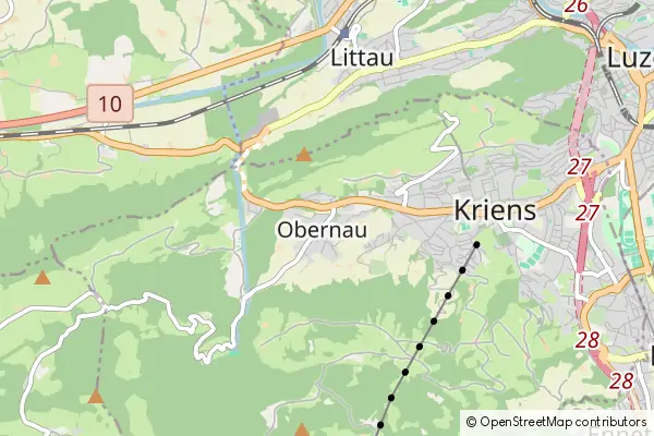 Karte Obernau