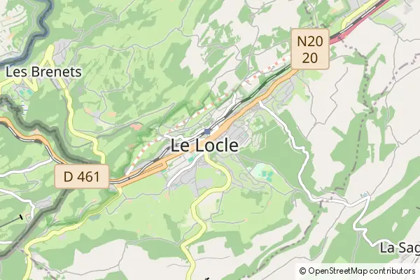 Karte Le Locle