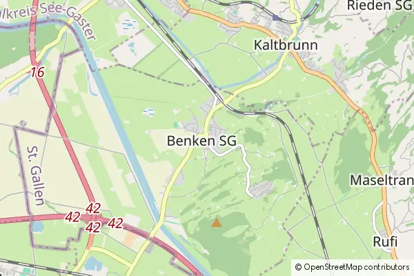 Karte Benken SG