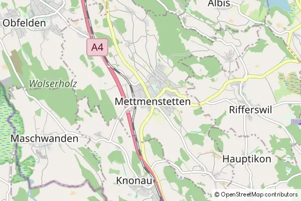 Karte Mettmenstetten