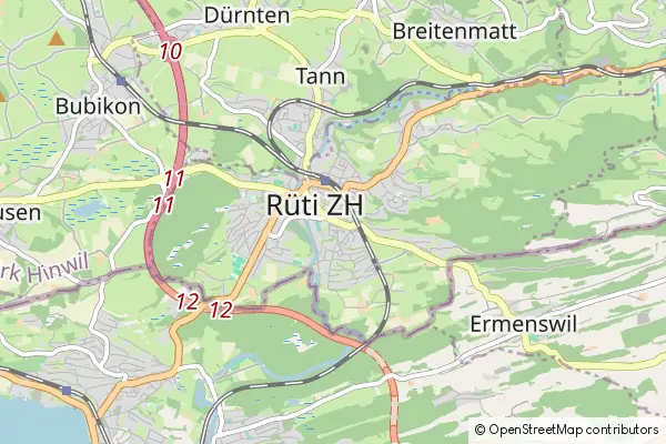 Karte Rüti ZH